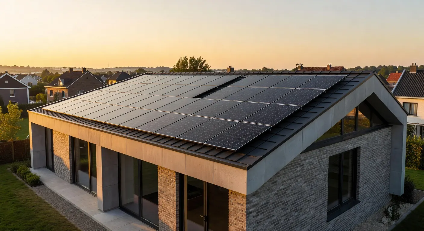 Installation de panneaux solaires sur toit belge en 2026