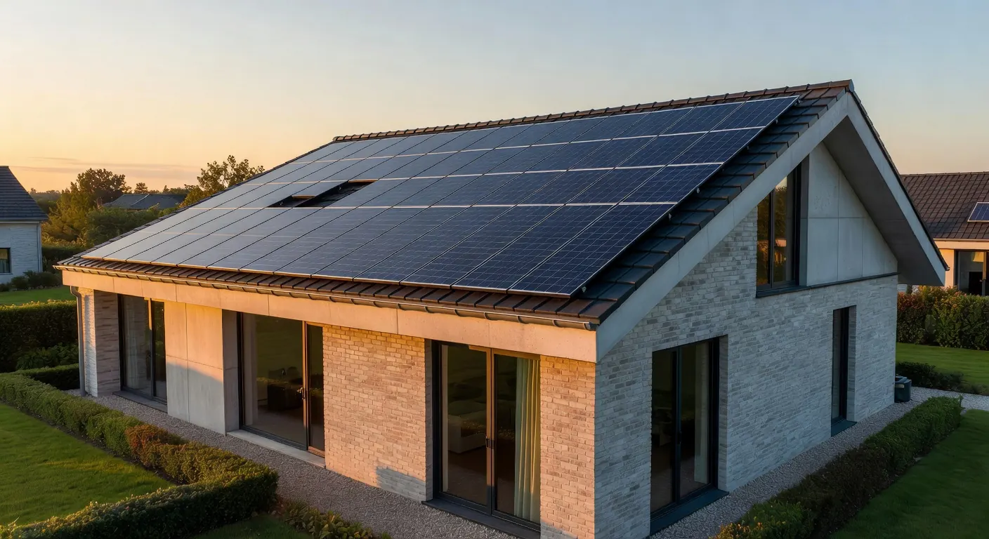 Illustration des nouveaux panneaux solaires innovants pour 2026