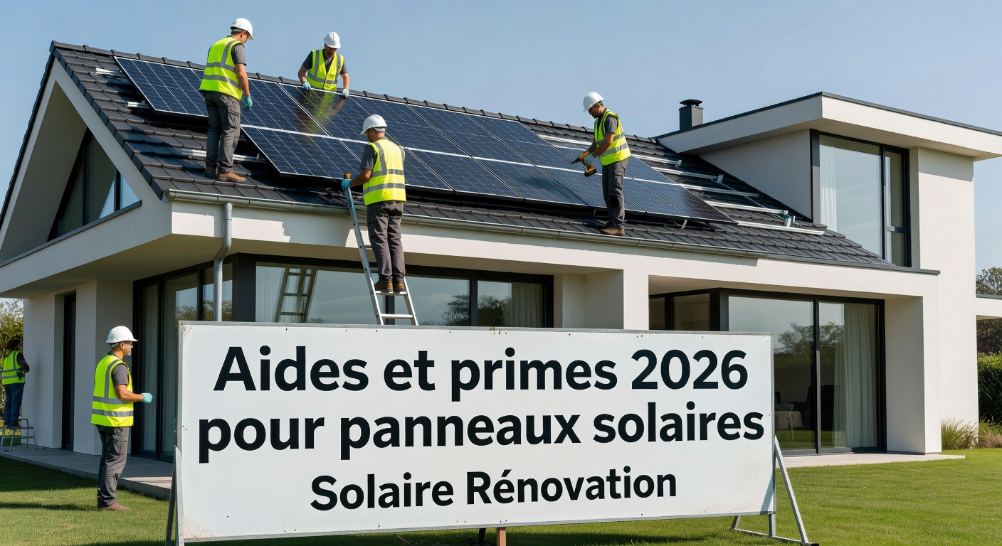 Aides et primes 2026 pour panneaux solaires